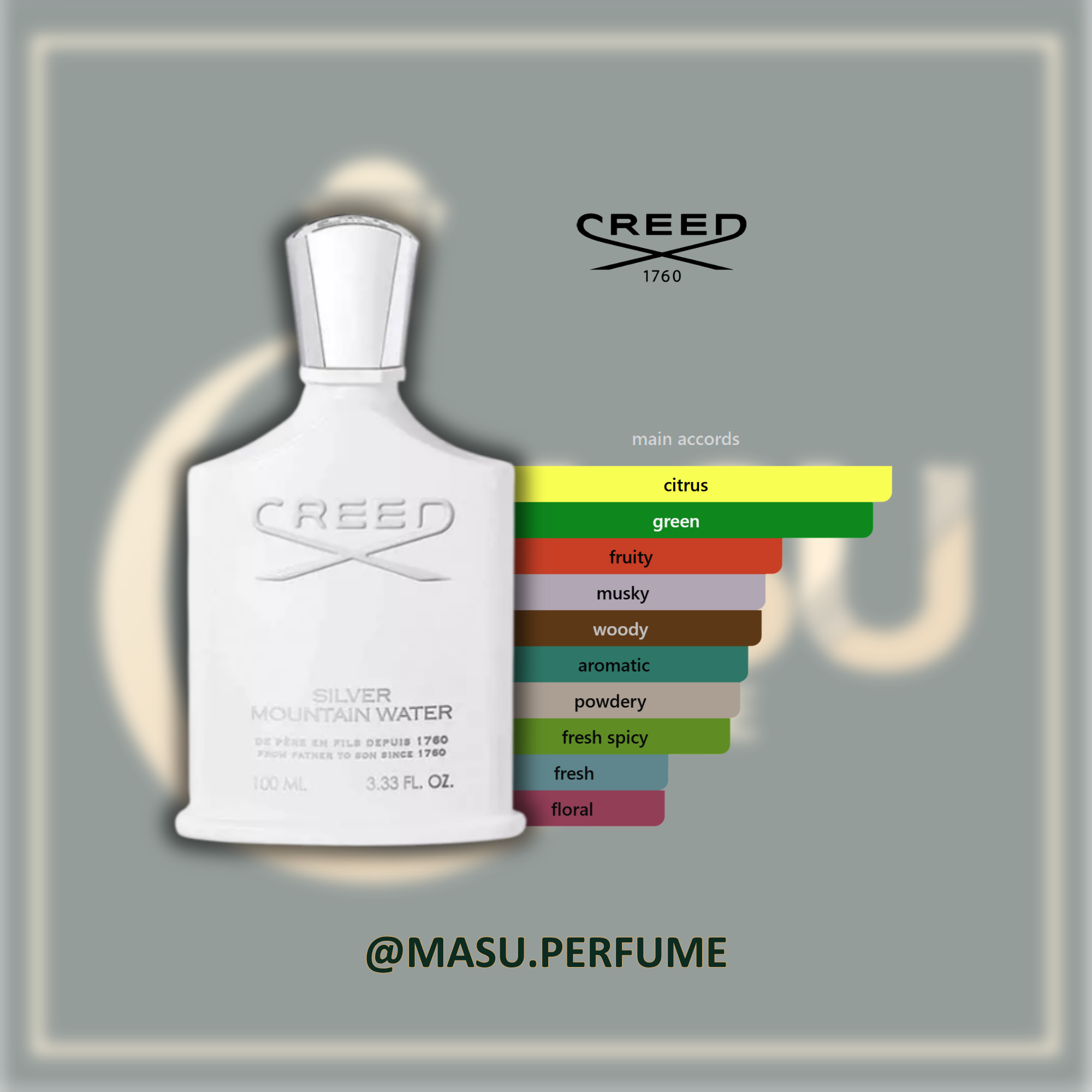 عطر کرید سیلور مانتین واتر | Creed - Silver Mountain Water