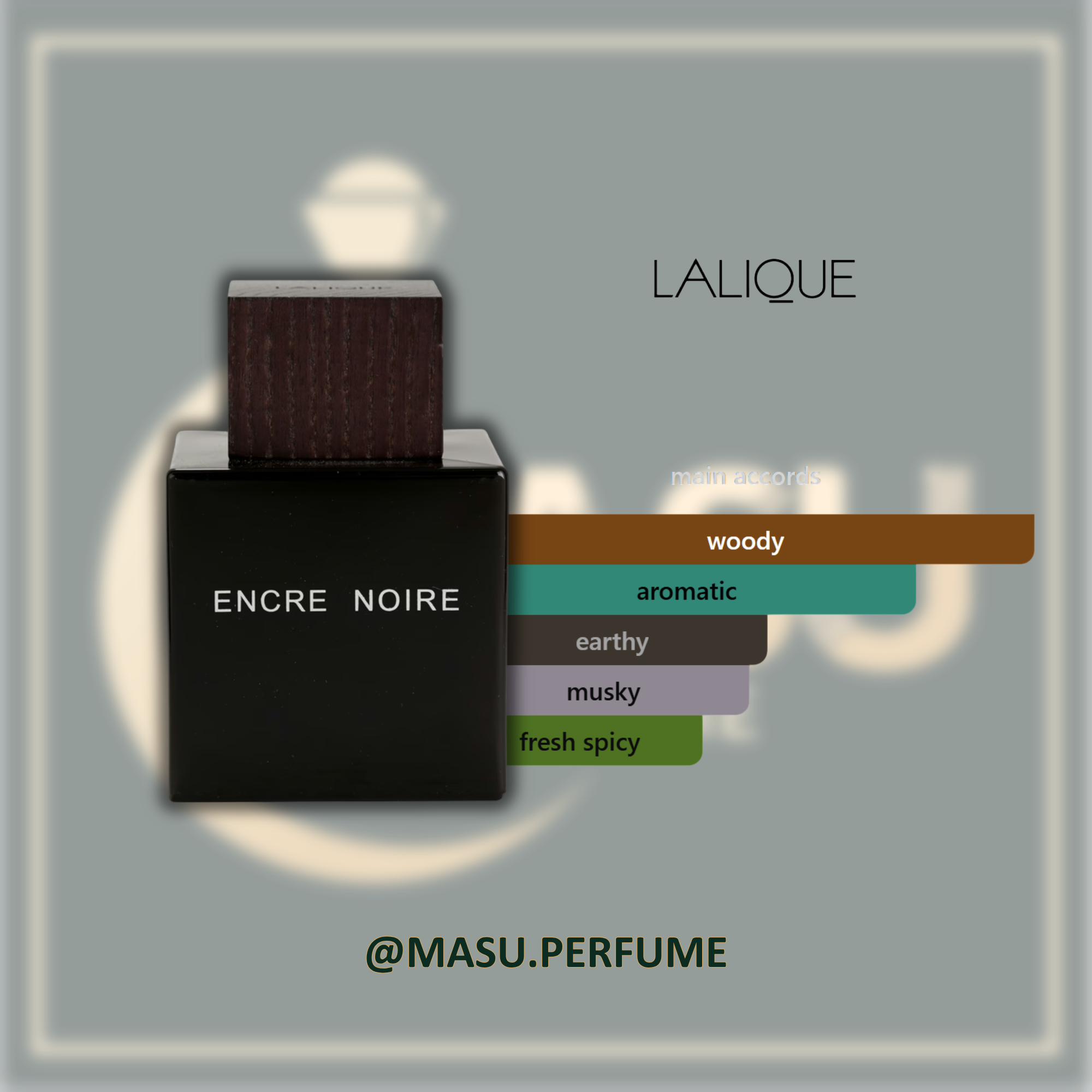 عطر لالیک انکر نویر(لالیک مشکی) مردانه | Lalique - Encre Noire